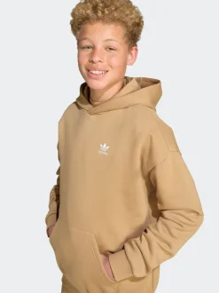 adidas Originals Brown Loose Fleece Kids Hoodie