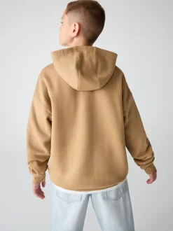 adidas Originals Brown Loose Fleece Kids Hoodie