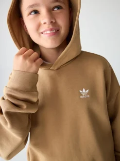 adidas Originals Brown Loose Fleece Kids Hoodie