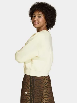 adidas Originals Cream Loose Boxy Sweatshirt