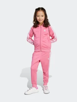 adidas Originals Pink Adicolor SST Little Kids Tracksuit