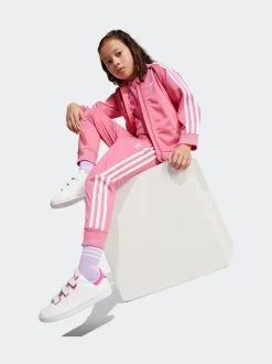 adidas Originals Pink Adicolor SST Little Kids Tracksuit