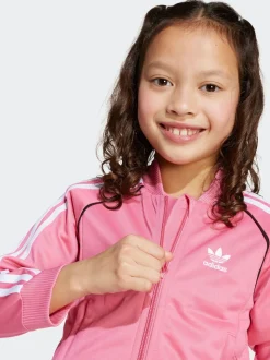 adidas Originals Pink Adicolor SST Little Kids Tracksuit