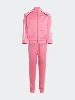 adidas Originals Pink Adicolor SST Little Kids Tracksuit