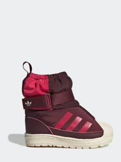 adidas Originals Red Superstar 360 Infant Boot Trainers