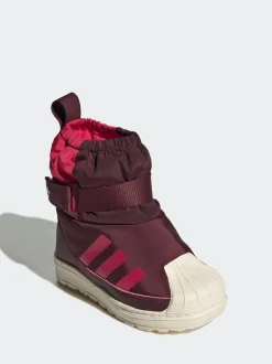 adidas Originals Red Superstar 360 Infant Boot Trainers