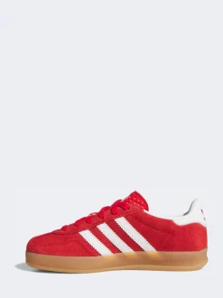 adidas Originals Red/White Gazelle Indoor Trainers