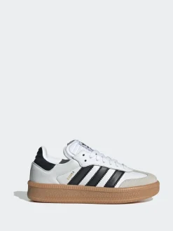 adidas Originals White Samba XLG Lace Junior Trainers