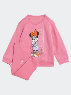 adidas Pink Disney Minnie Mouse Infant Kids Sweatshirt and Joggers Set