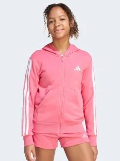 adidas Pink Essentials Full Zip Hoodie