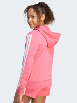 adidas Pink Essentials Full Zip Hoodie
