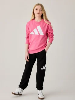 adidas Pink Essentials Joggers Set Kids