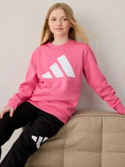 adidas Pink Essentials Joggers Set Kids