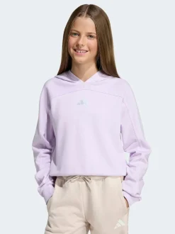 adidas Purple Glam Cropped Hoodie