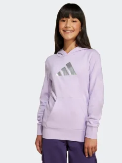adidas Purple Glam Graphic Print Kids Hoodie