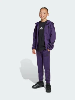 adidas Purple Z.N.E. Full-Zip Hooded Track Jacket