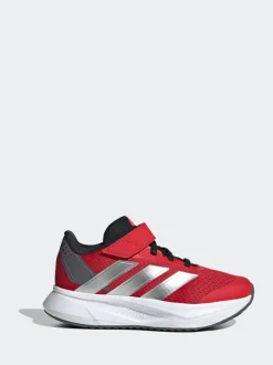 adidas Red Duramo SL Hook and Loop Running Kids Trainers