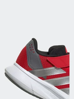 adidas Red Duramo SL Hook and Loop Running Kids Trainers