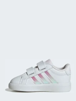adidas White Grand Court 3.0 Infant Trainers
