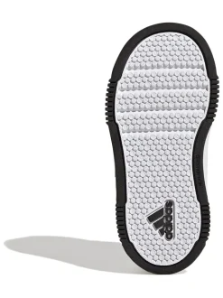 adidas White/Black Tensaur Hook and Loop Infant Trainers