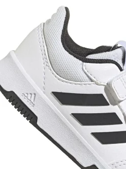 adidas White/Black Tensaur Hook and Loop Infant Trainers