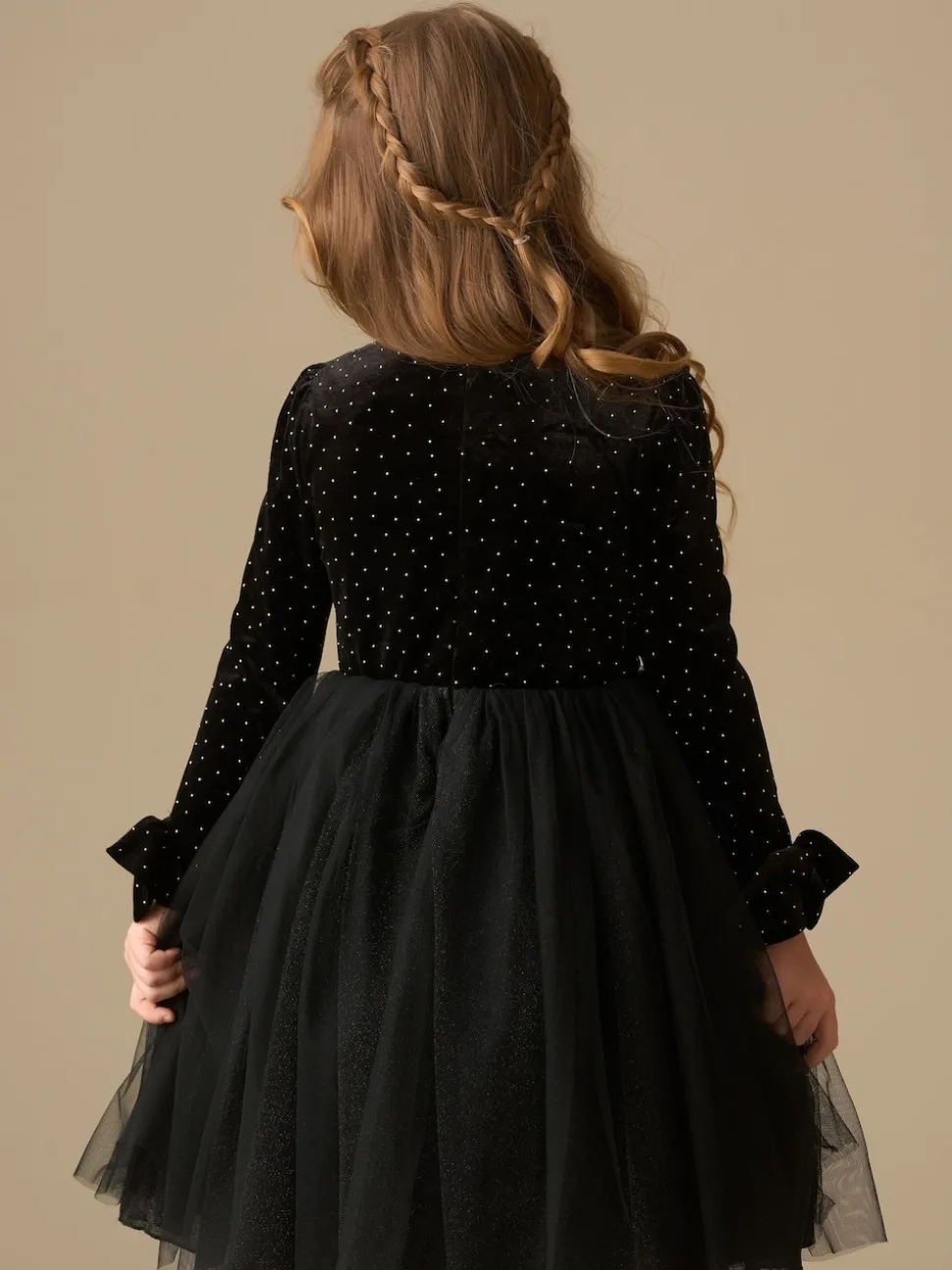 Angel & Rocket Black Elsie Velvet Tulle Dress