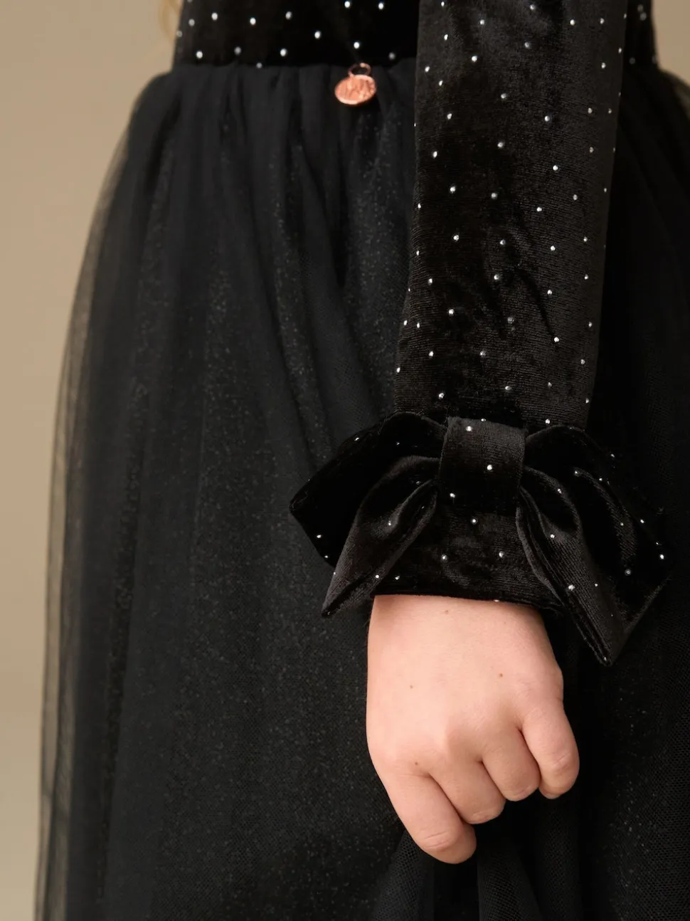 Angel & Rocket Black Elsie Velvet Tulle Dress