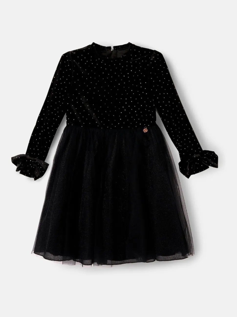 Angel & Rocket Black Elsie Velvet Tulle Dress