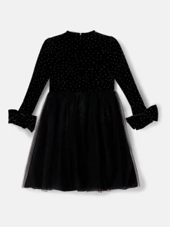 Angel & Rocket Black Elsie Velvet Tulle Dress