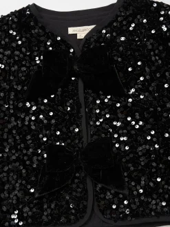 Angel & Rocket Black Maisie Velvet Sequin Jacket