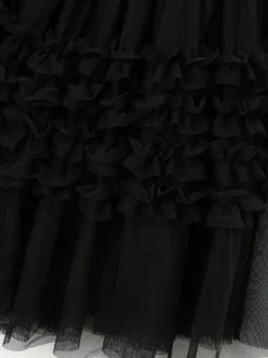 Angel & Rocket Black Sallie Ruffle Mesh Skirt