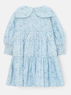Angel & Rocket Blue AVA Bow Collar Cord Dress