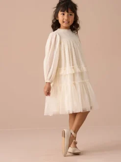 Angel & Rocket Cream Beau Boho Embellished Dress