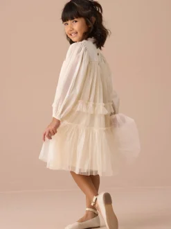 Angel & Rocket Cream Beau Boho Embellished Dress