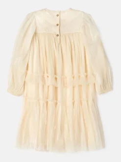 Angel & Rocket Cream Beau Boho Embellished Dress