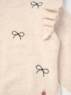 Angel & Rocket Cream Camila Diamonte Ruffle Jumper