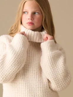 Angel & Rocket Cream Maddie Chunky Rollneck Jumper