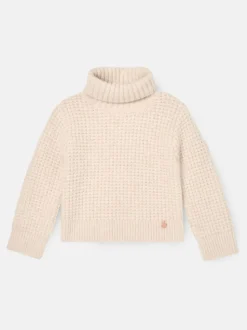 Angel & Rocket Cream Maddie Chunky Rollneck Jumper