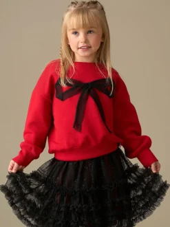 Angel & Rocket Red Freya Mesh Bow Sweater