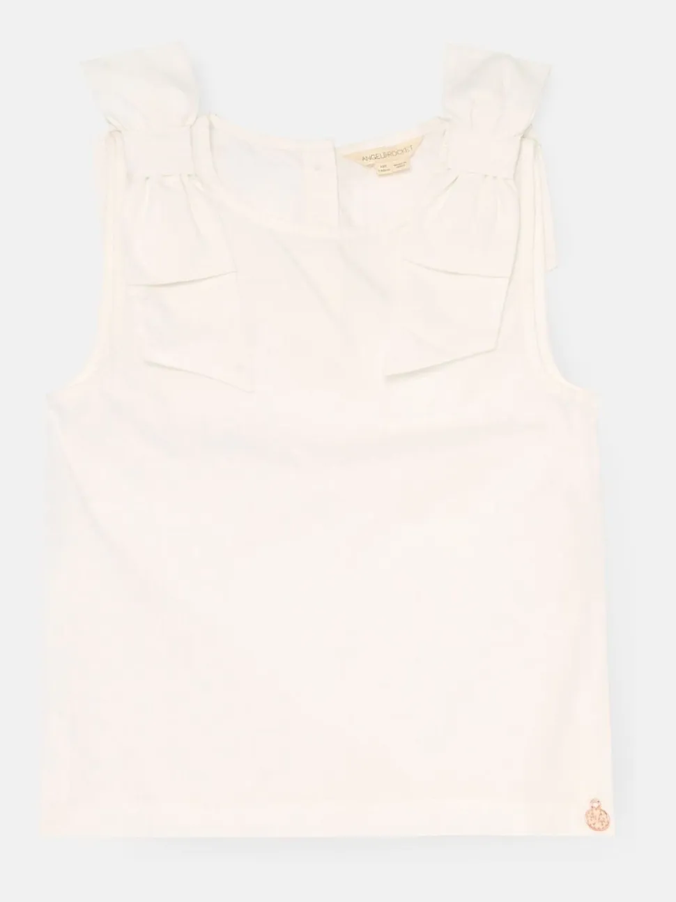 Angel & Rocket White Laurel Bow Detail Vest