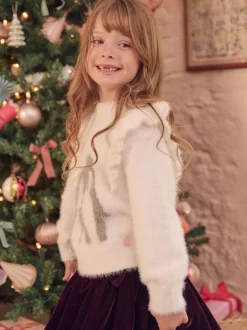 Angel & Rocket White Penguin Knitted Jumper