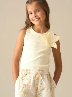 Angel & Rocket Yellow Jess Yellow Flower Corsage Vest