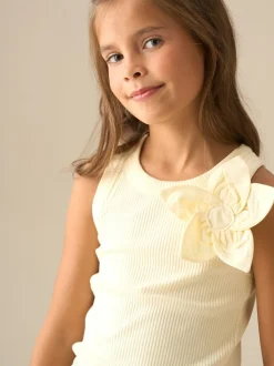 Angel & Rocket Yellow Jess Yellow Flower Corsage Vest