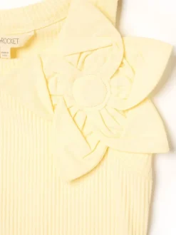 Angel & Rocket Yellow Jess Yellow Flower Corsage Vest