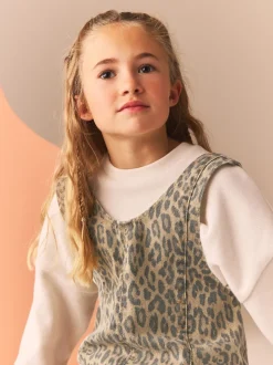Animal Slouchy Dungarees (3-16yrs)