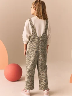 Animal Slouchy Dungarees (3-16yrs)
