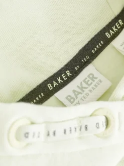 Baker by Ted Baker 2 Piece Lime Green Boxy Flock Print Hoodie and Flare Set