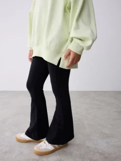 Baker by Ted Baker 2 Piece Lime Green Boxy Flock Print Hoodie and Flare Set