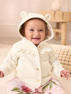 Baker by Ted Baker Lurex Quilted Hooded Jacket