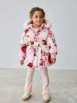 Baker by Ted Baker Shower Resistant Bubble Hem Padded Coat